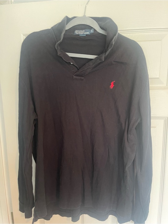 Ralph Lauren Other - Ralph Lauren Black Long Sleeve Polo with Red Pony